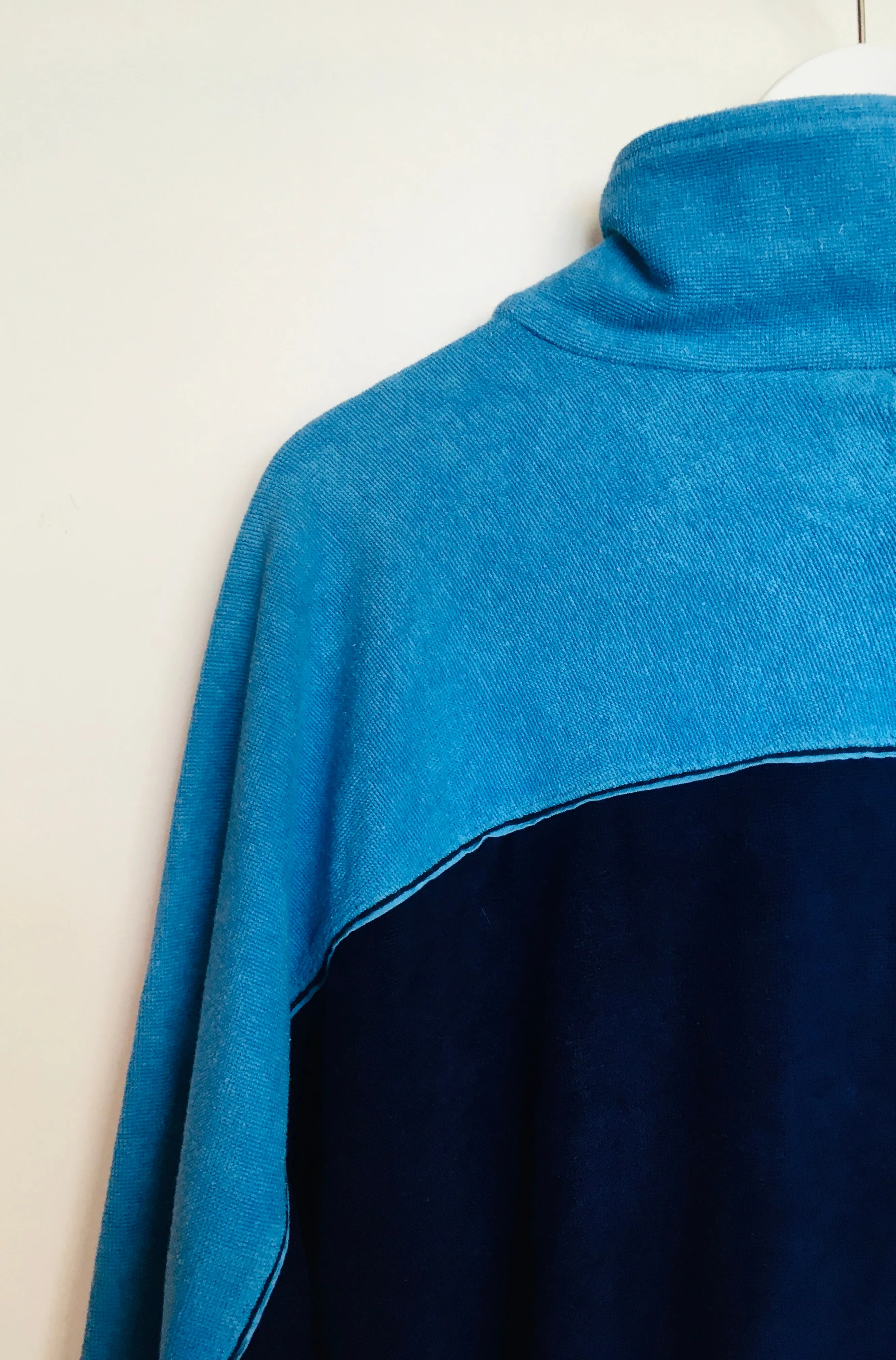 1980s vintage towelling cotton colour block Puma tracksuit jacket XL