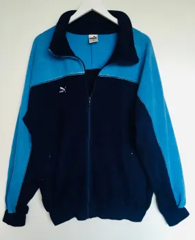 1980s vintage towelling cotton colour block Puma tracksuit jacket XL