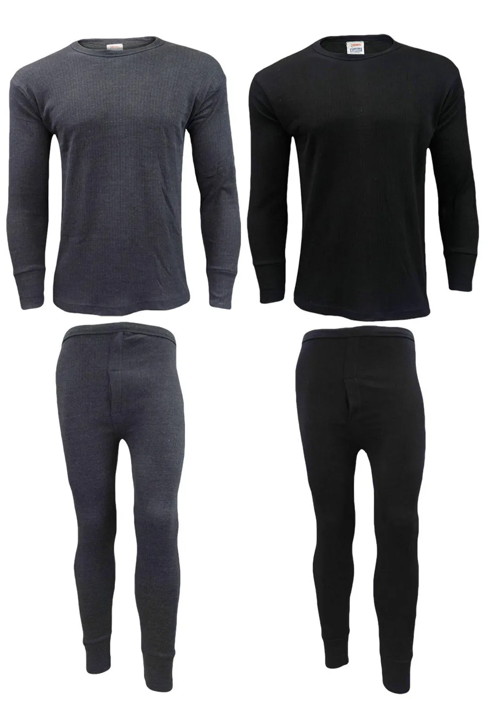 2 Pack Mens Long Johns Thermal Set