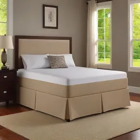 32 Inch Drop Bed Skirt Beige Egyptian Cotton 1000TC