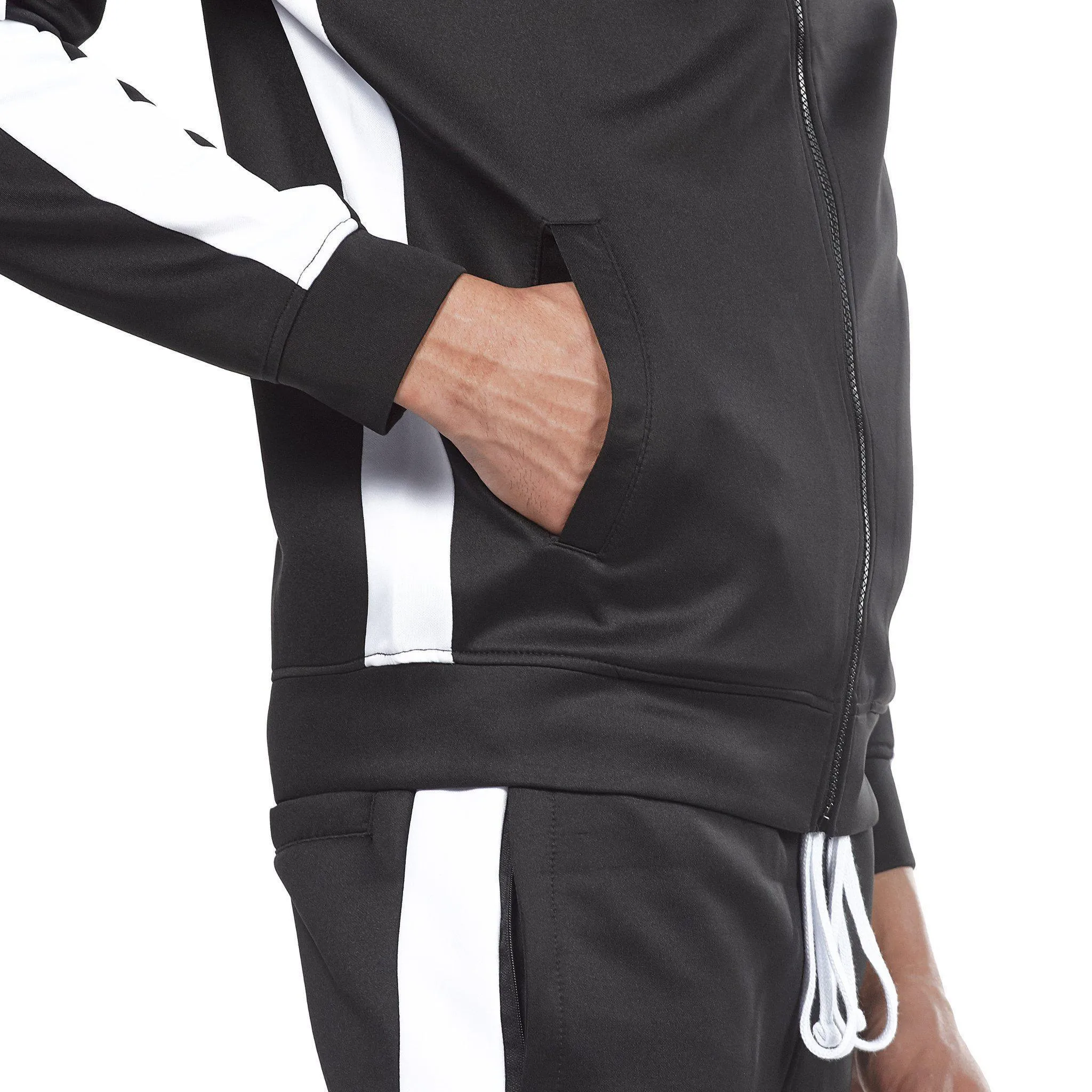 501 Track Jacket - Black/White