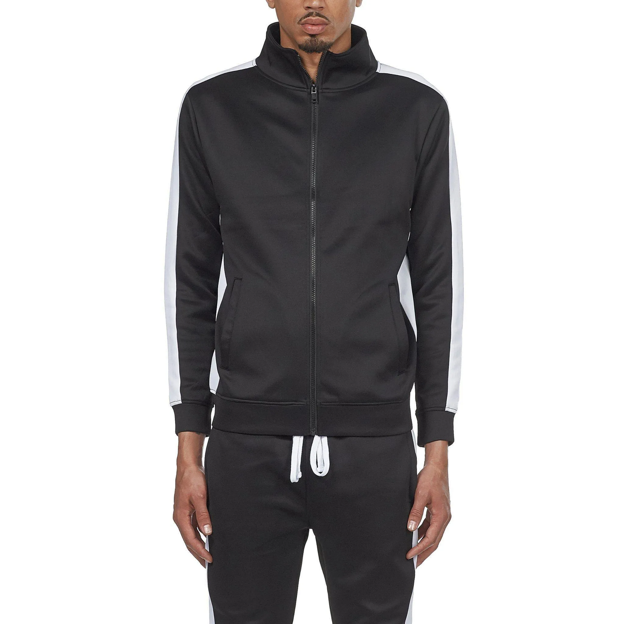 501 Track Jacket - Black/White