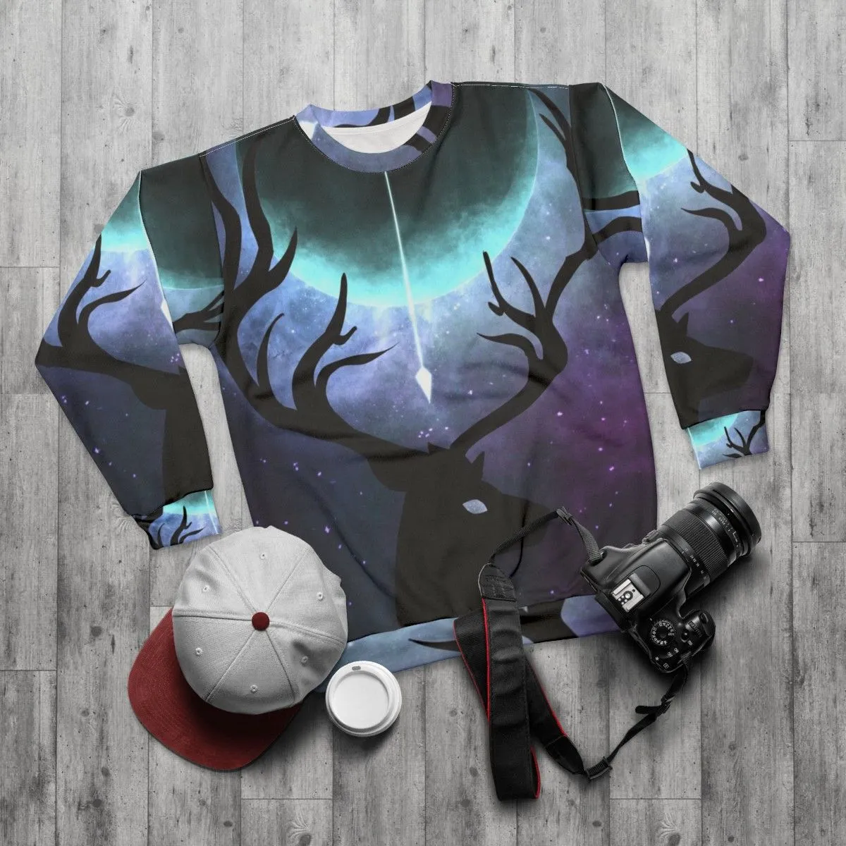 Actaeon Illustration Sweatshirt - Artemis Greek Mythology