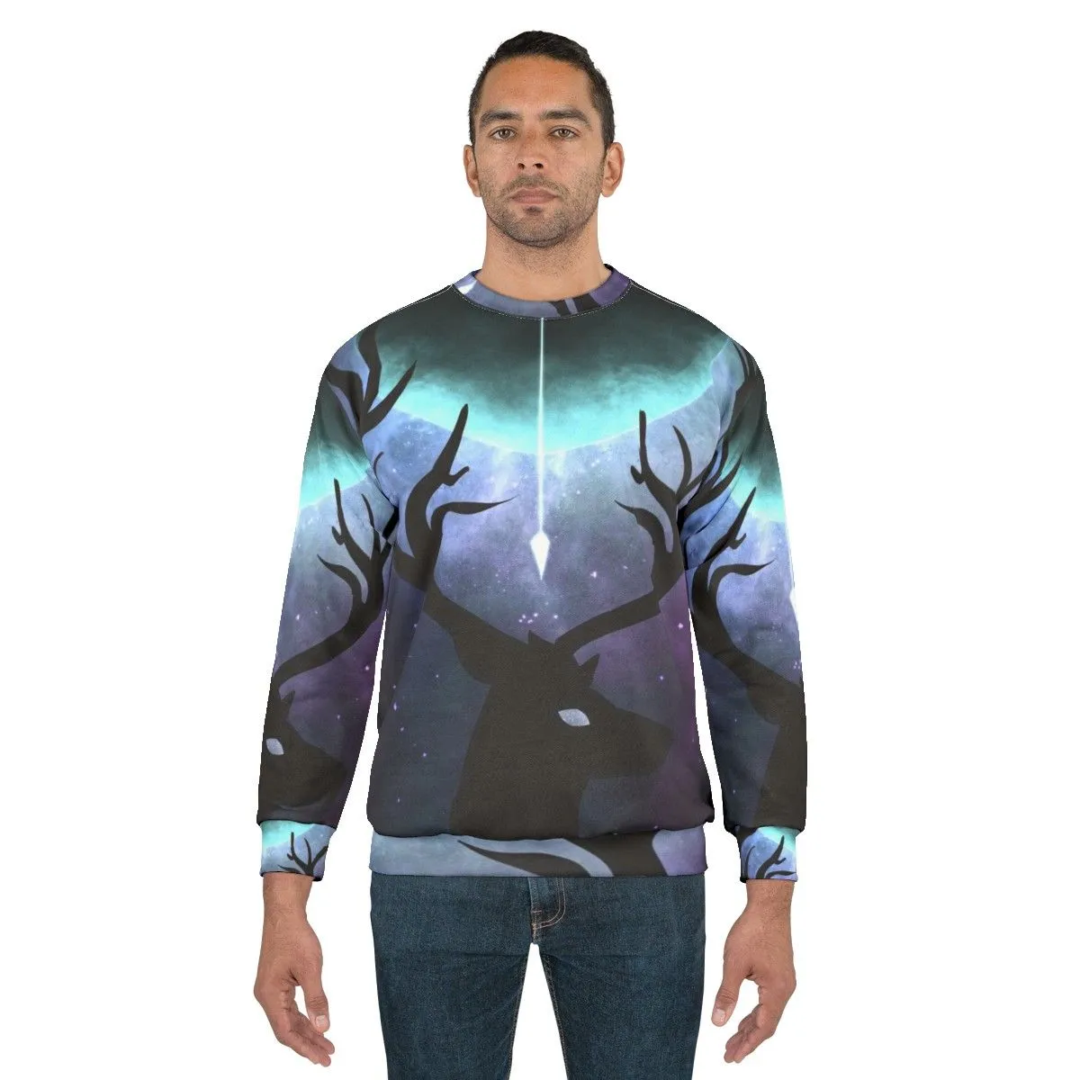 Actaeon Illustration Sweatshirt - Artemis Greek Mythology