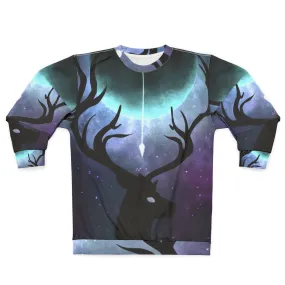 Actaeon Illustration Sweatshirt - Artemis Greek Mythology