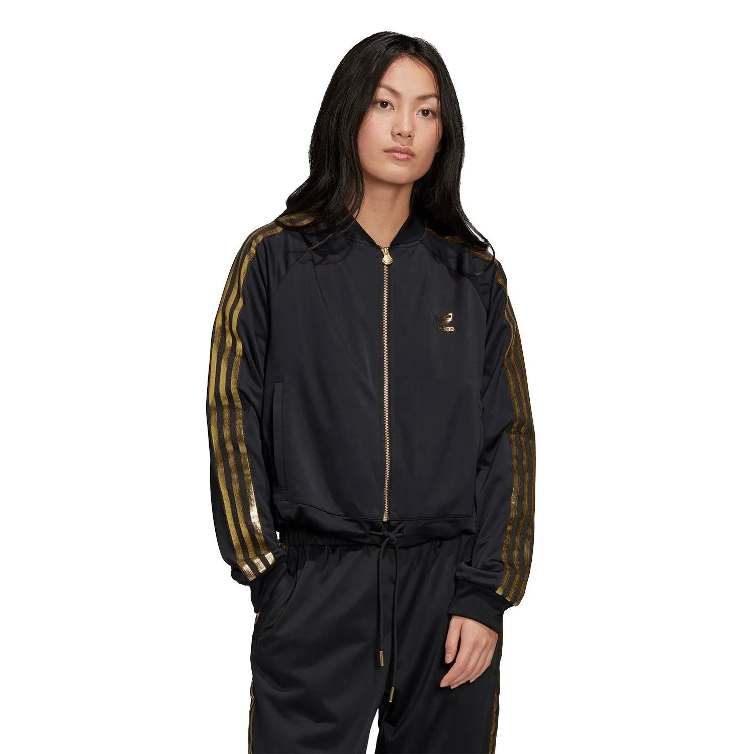 adidas Originals Women's SST 2.0 Track Jacket - Black & Gold