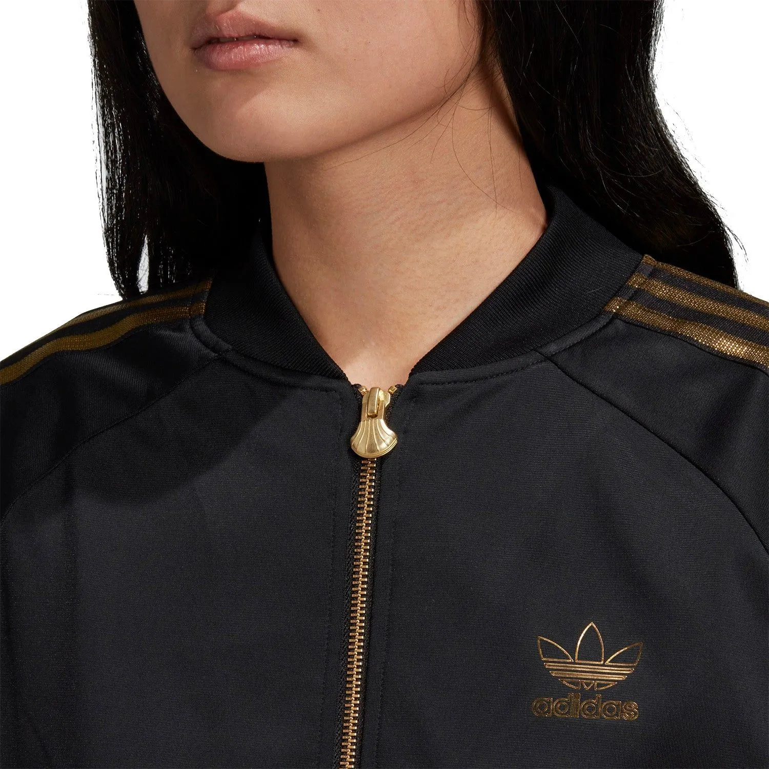 adidas Originals Women's SST 2.0 Track Jacket - Black & Gold