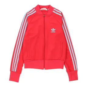 Age 12 Adidas Track Jacket - Medium Red Polyester