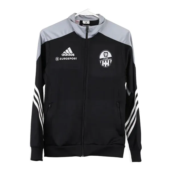 Age 12 Eurosport Lija / Iklin Adidas Football Track Jacket - XL Black Polyester