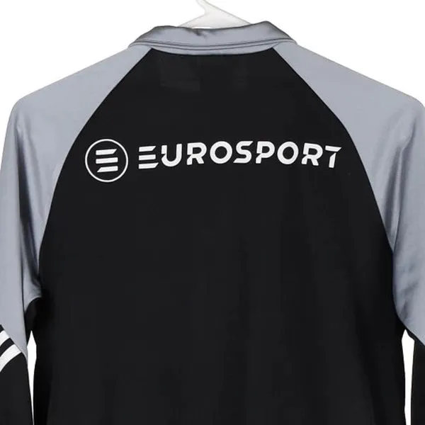Age 12 Eurosport Lija / Iklin Adidas Football Track Jacket - XL Black Polyester