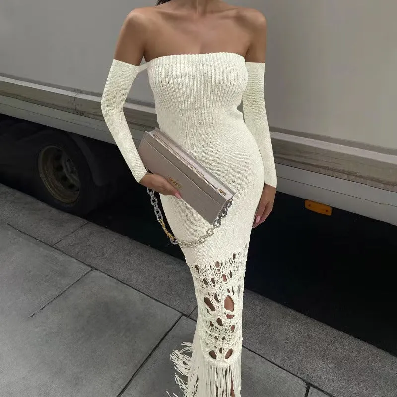Amozae-Christmas Outfits New Year's Eve Dress Night Out Club Dresses cute winter outfits Jessy Knit Maxi Dress