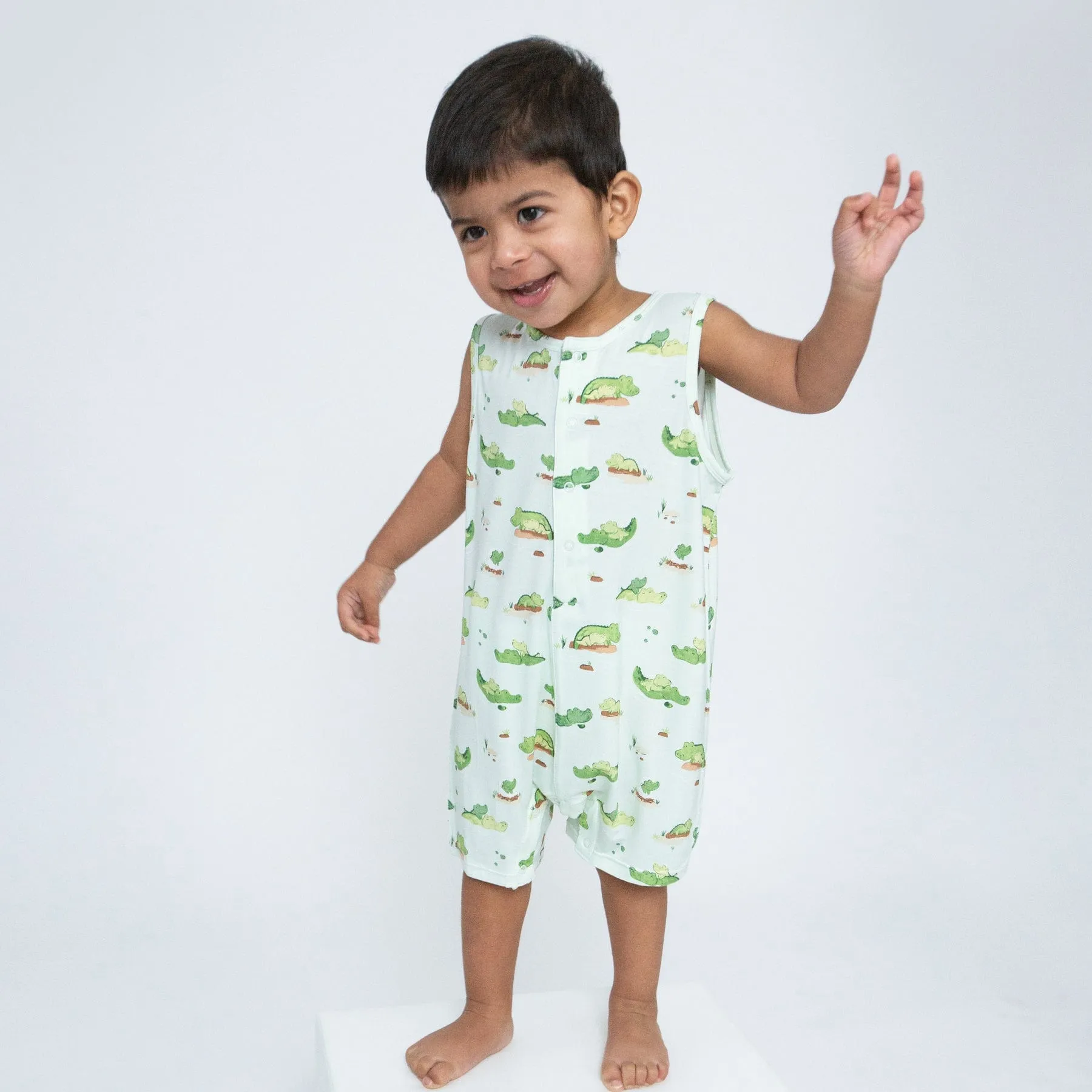 Angel Dear Alligators Shortie Romper