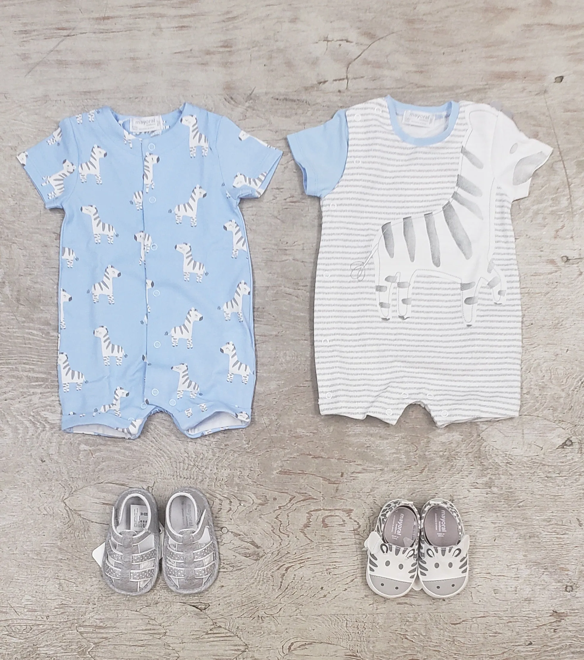 Baby Boy 2 piece shortall set