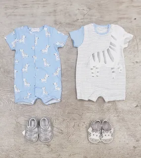 Baby Boy 2 piece shortall set
