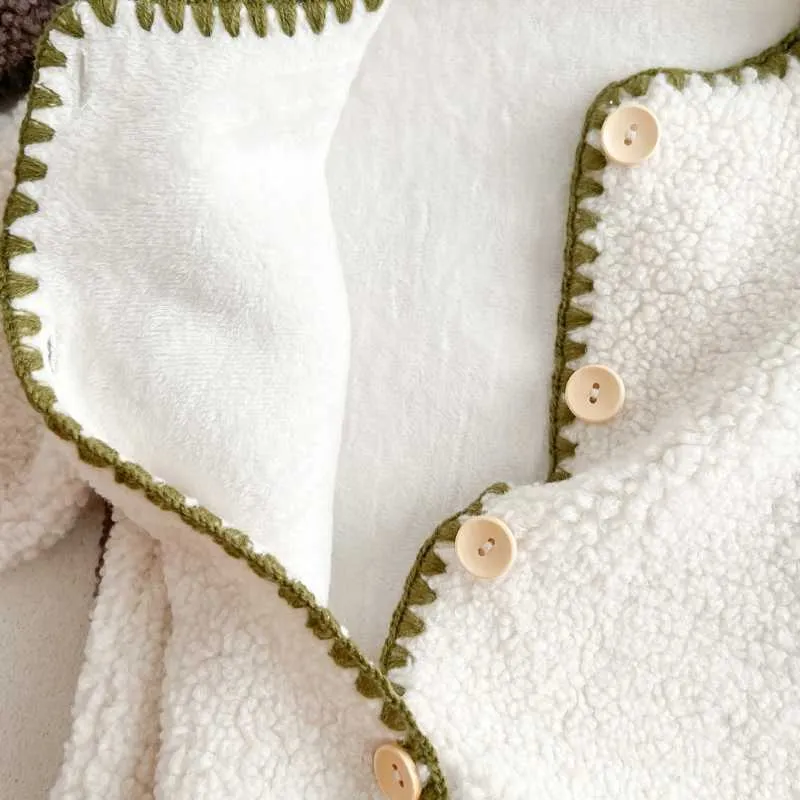Baby Fleece Overall Long Jumpsuit