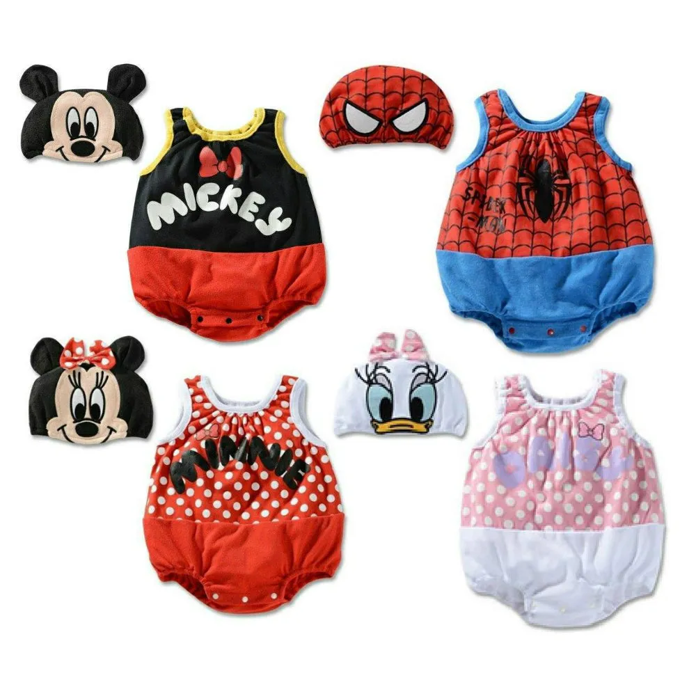 Baby Romper Mickey Mouse Disney Bubble Romper with Hat