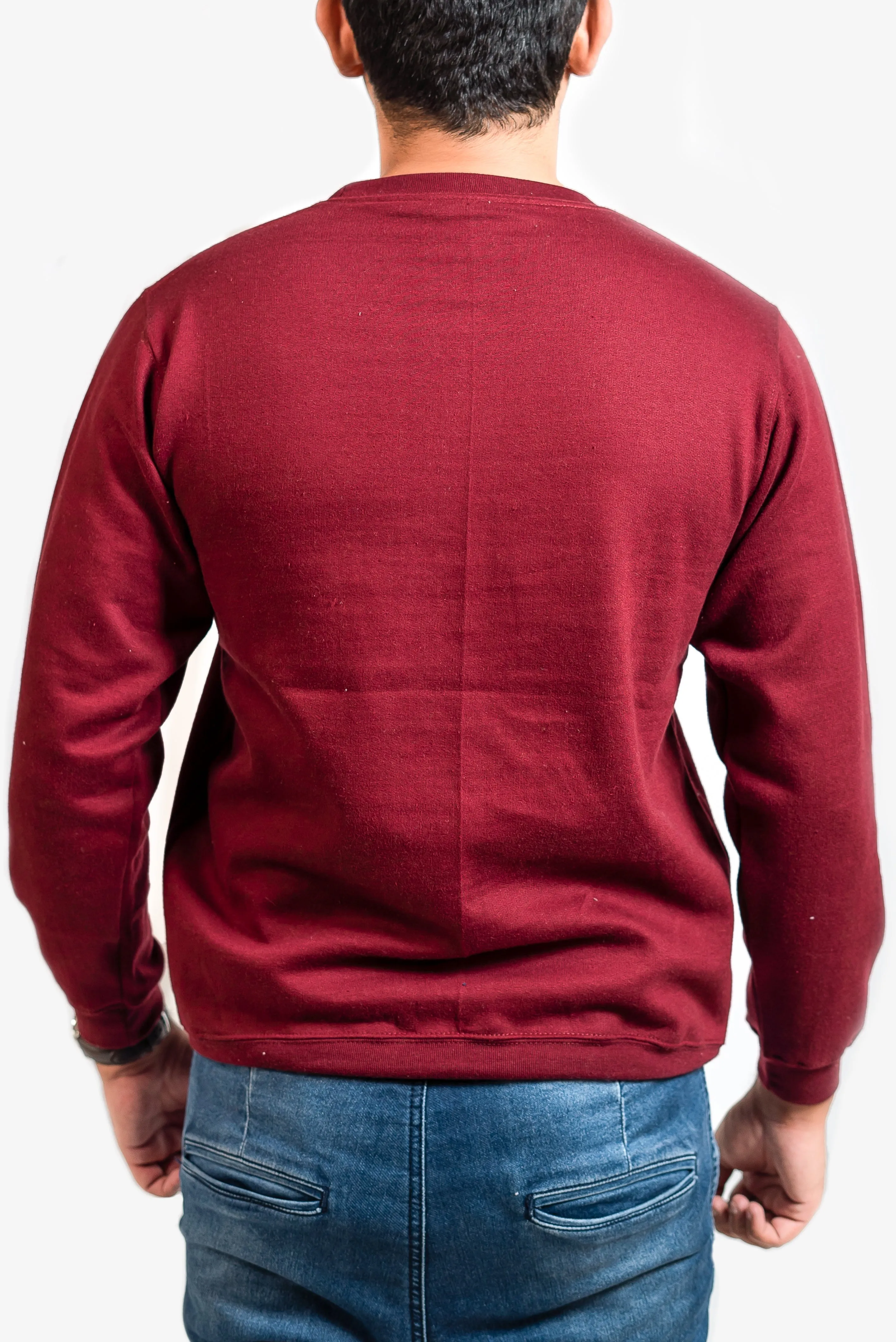 Basic Burgundy Sweatshirt // Men