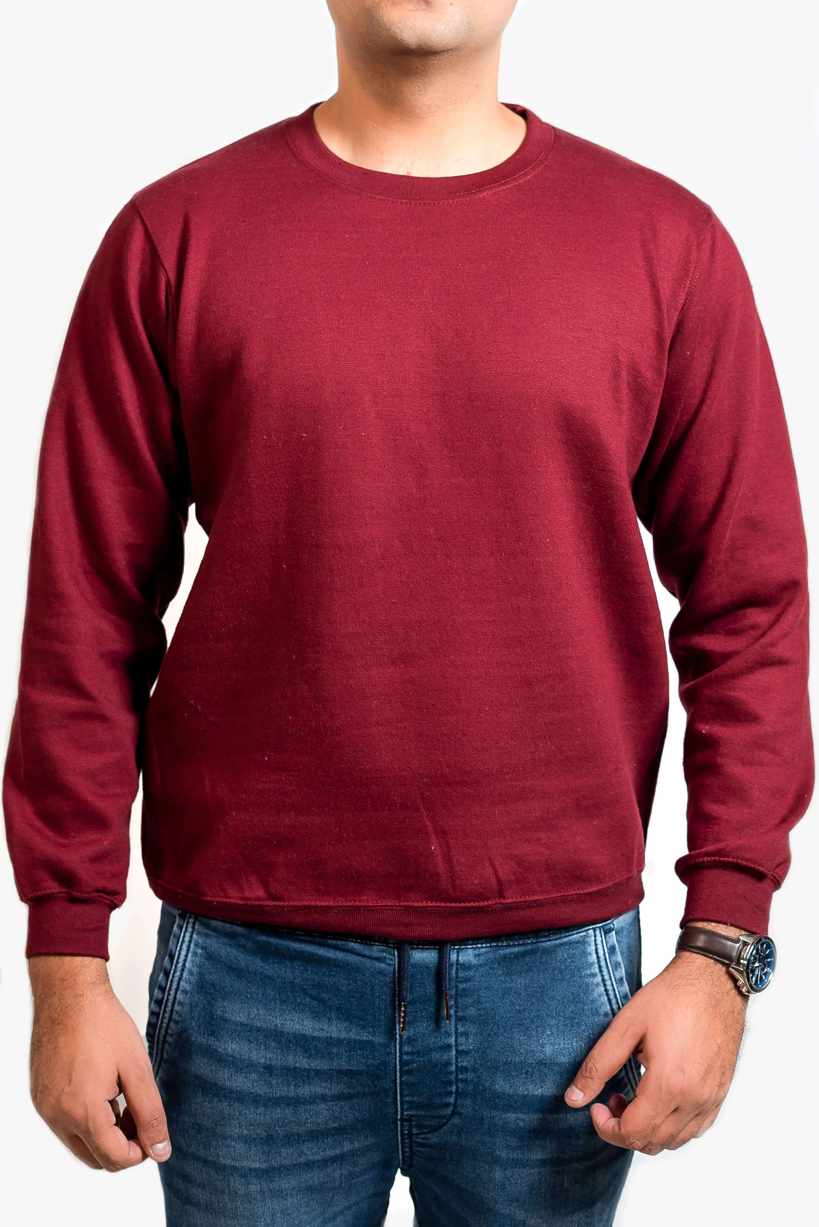 Basic Burgundy Sweatshirt // Men
