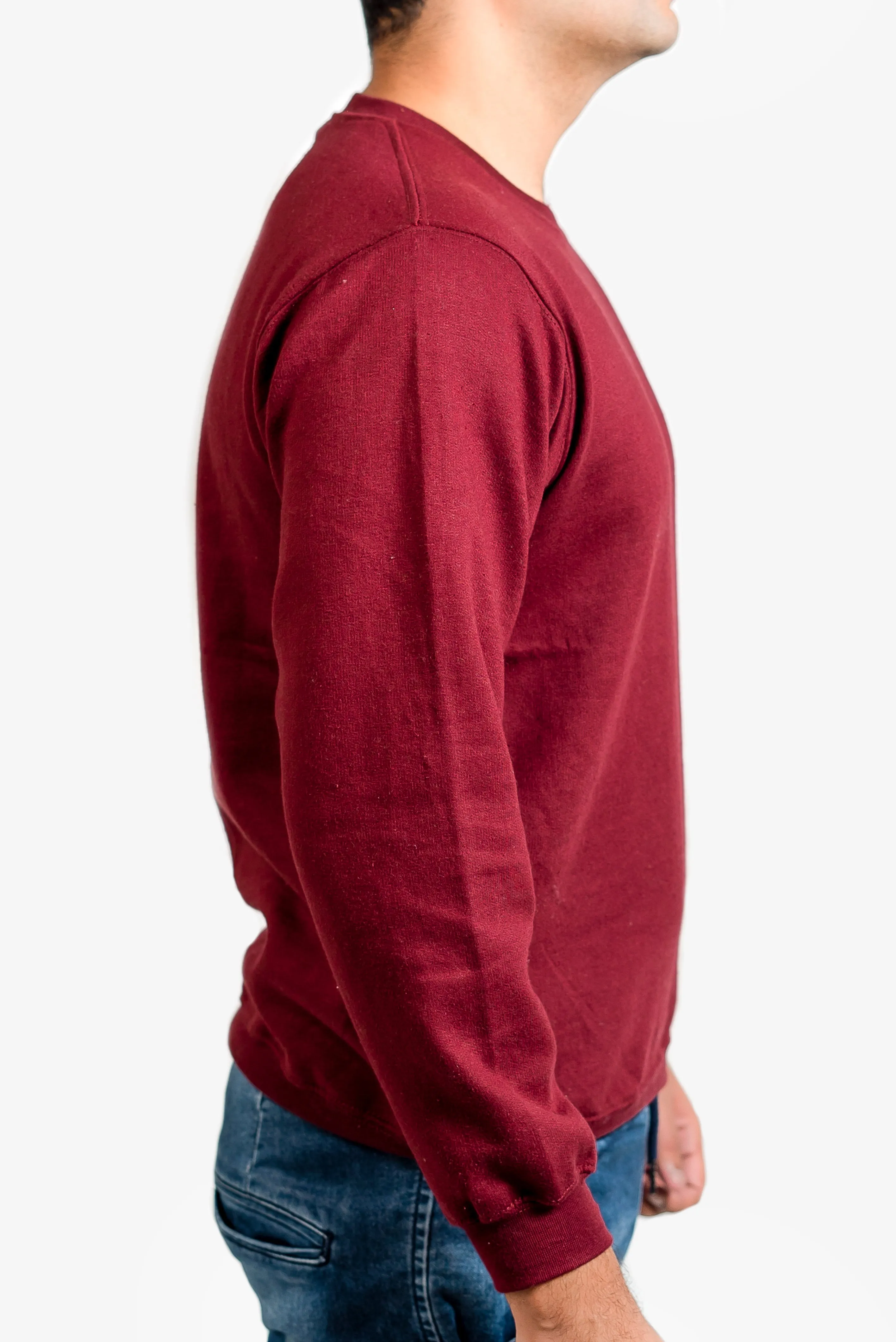 Basic Burgundy Sweatshirt // Men
