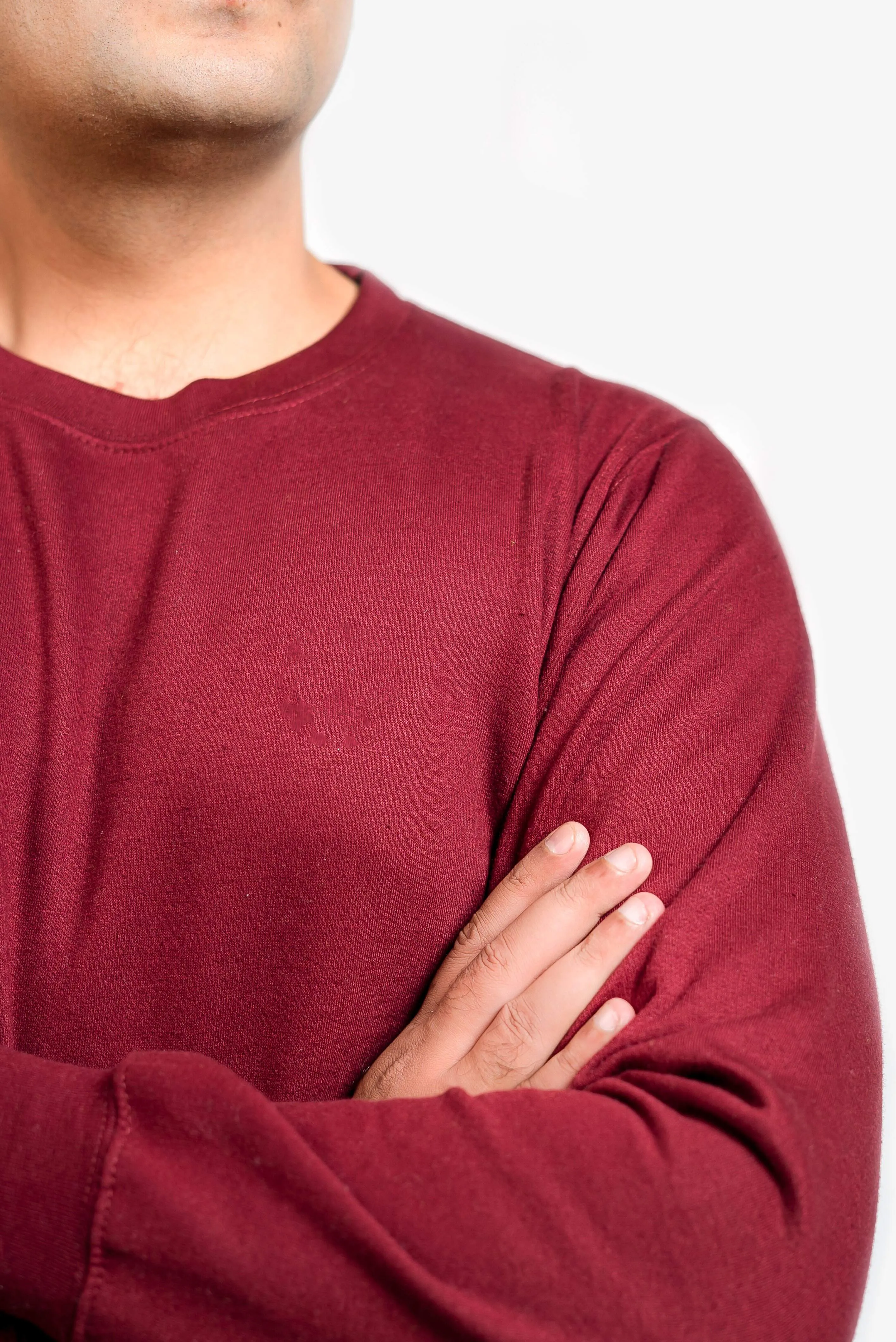 Basic Burgundy Sweatshirt // Men