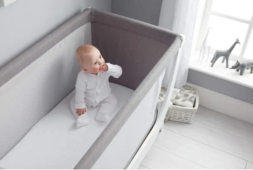 Beaba by Shnuggle Full Size Crib Airflow Mattress White