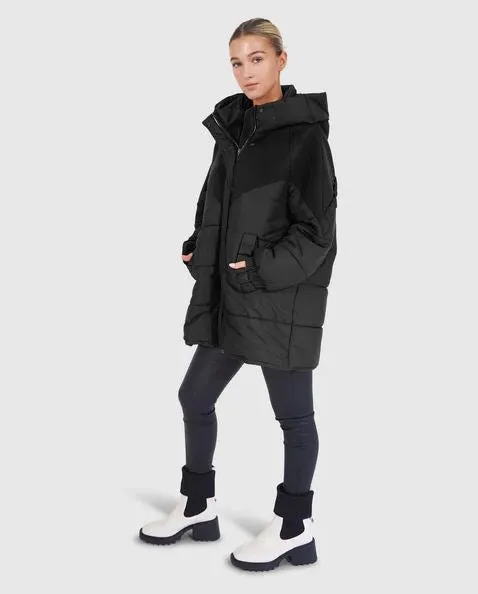 Belle & Bloom Say It Again Quilted Jacket Black
