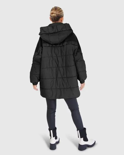 Belle & Bloom Say It Again Quilted Jacket Black