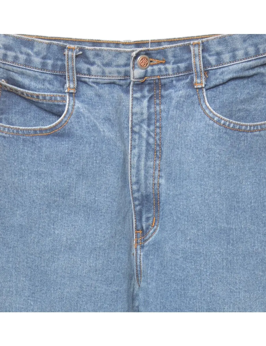 Bill Blass Medium Wash Tapered Jeans - W28 L32