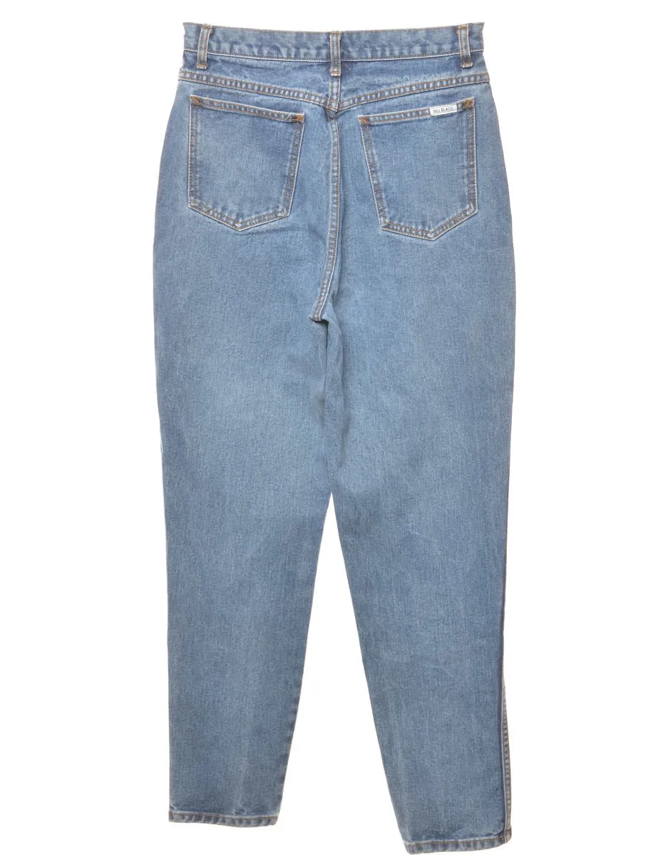Bill Blass Medium Wash Tapered Jeans - W28 L32