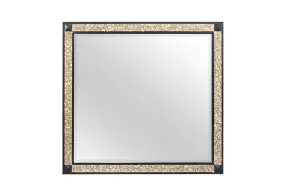Blake Black/Gold Mirror - Stylish Reflection