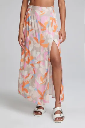 Blooming sunset maxi skirt