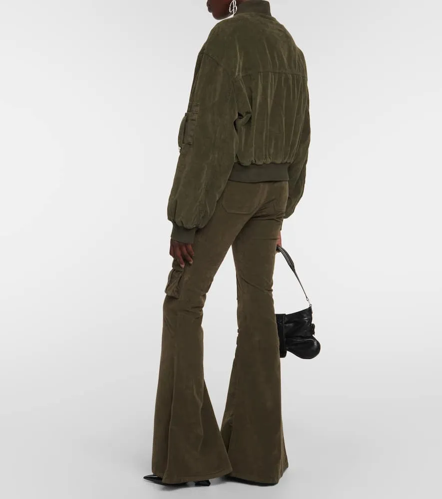 Blumarine Velvet bomber jacket