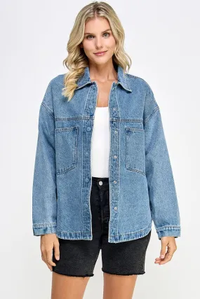 Carson Oversized Denim Shacket