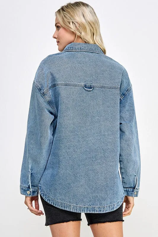 Carson Oversized Denim Shacket