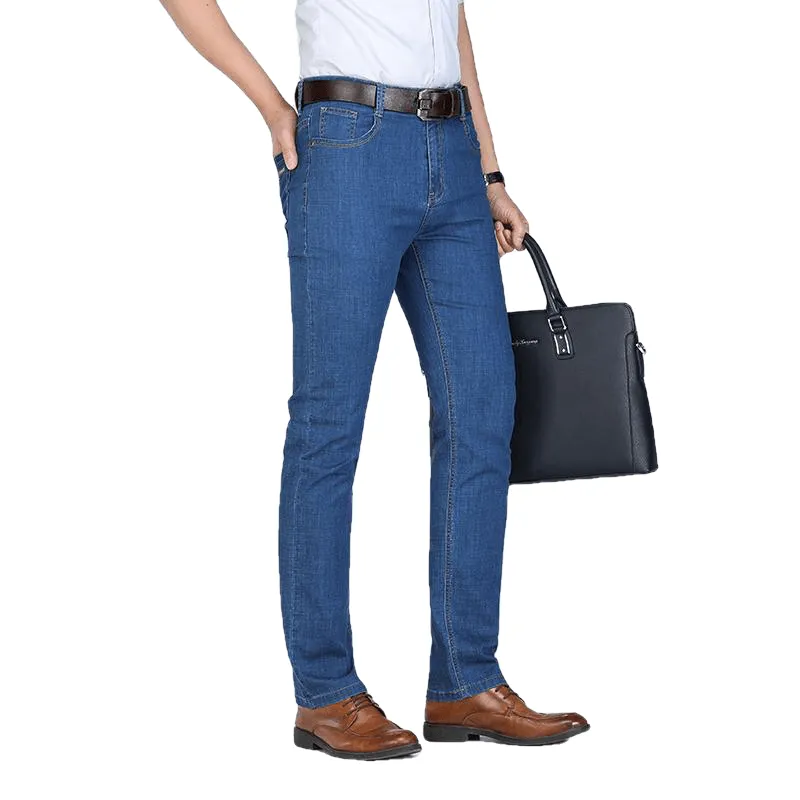 Casual Slim Fit Straight High Stretch Feet Skinny Jeans