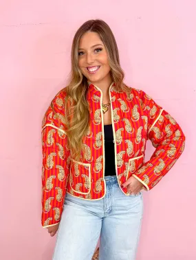 Cheetah Chic Quilted Jacket