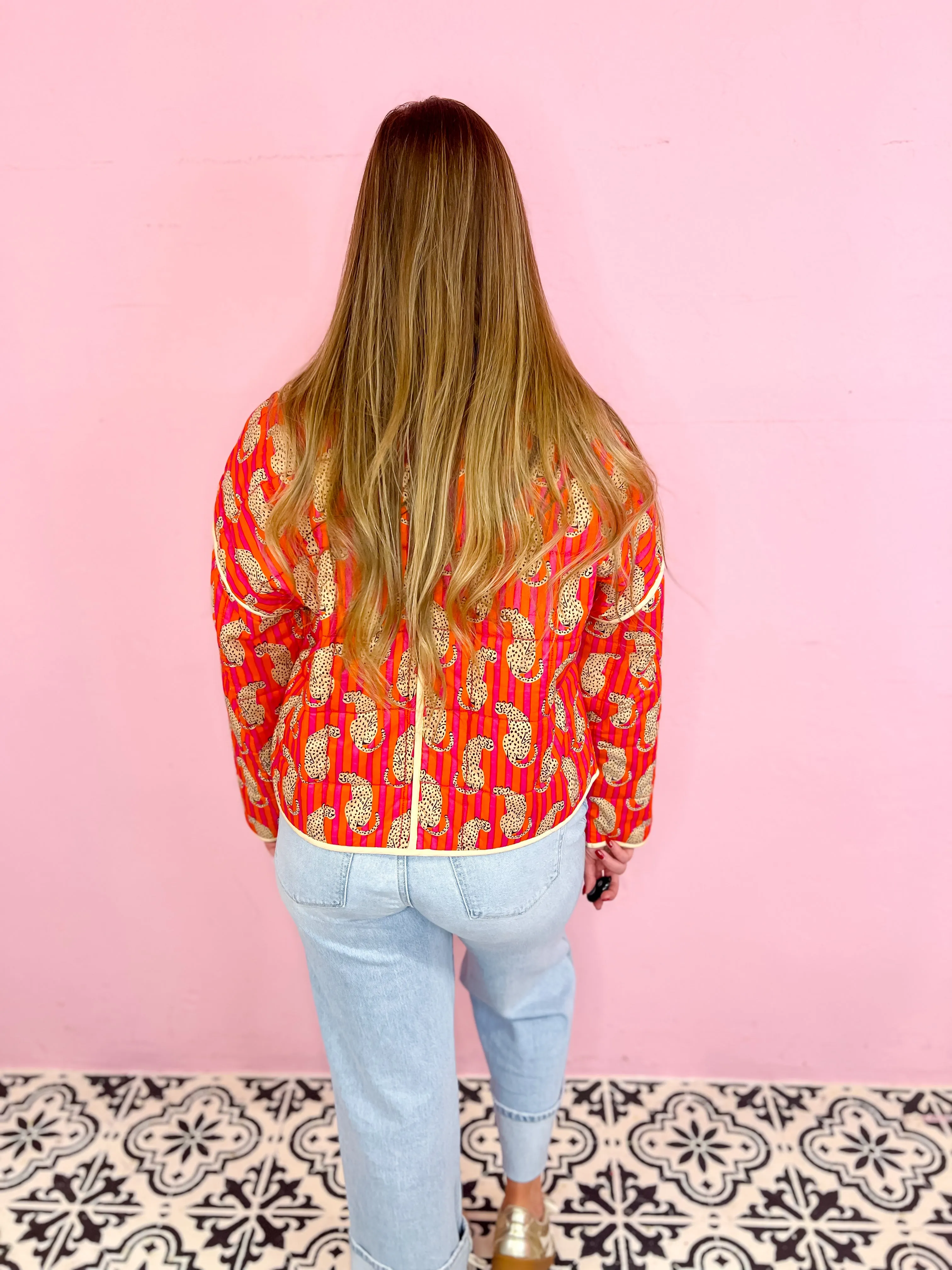 Cheetah Chic Quilted Jacket