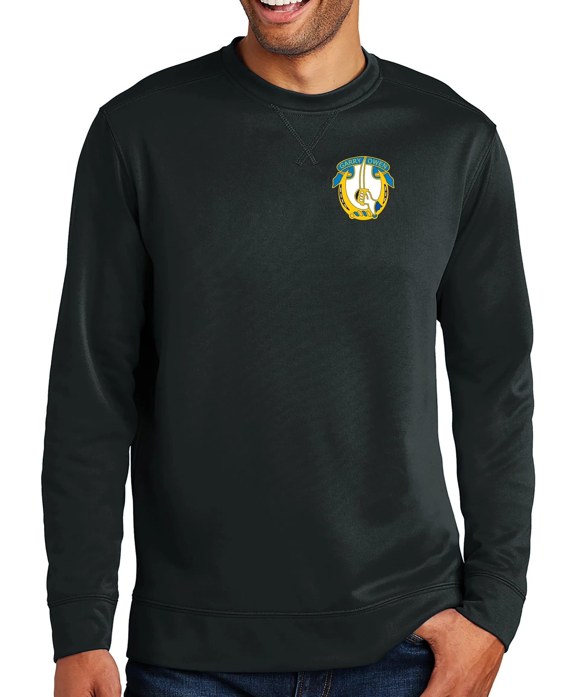 Color Polyester Crewneck Unisex Sweatshirt. This shirt IS approved for PT.