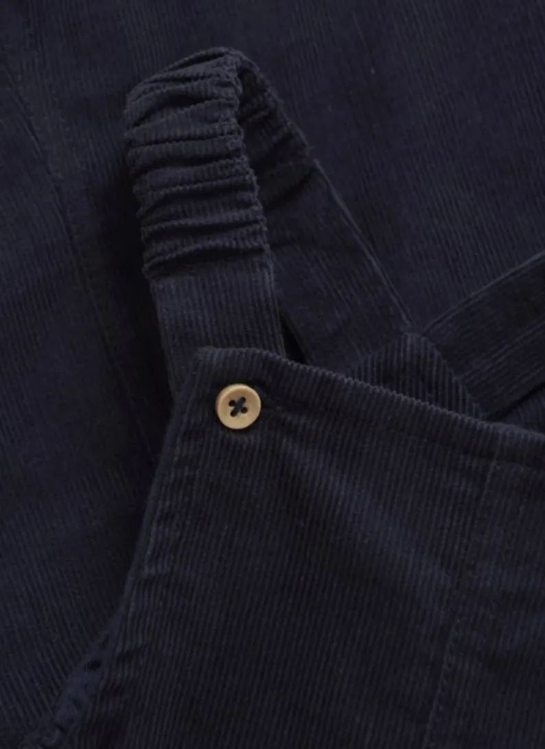 Corduroy Overall in Navy
