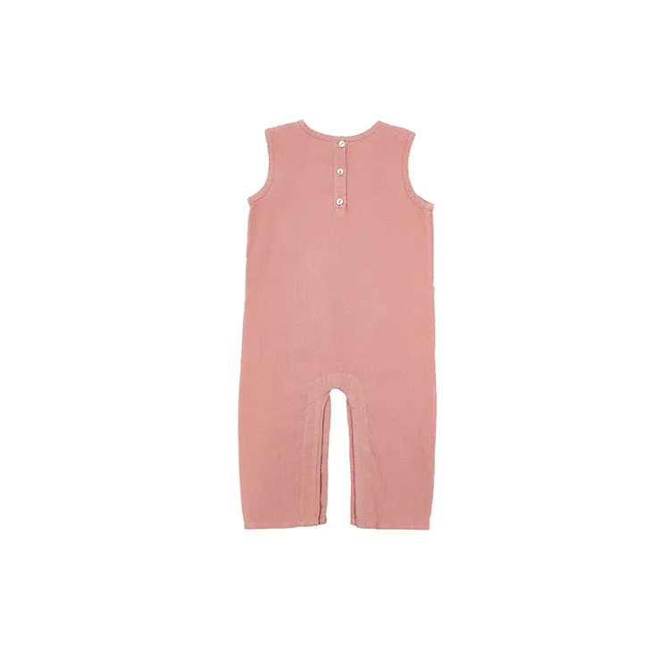 Corduroy Relaxed Overall - Pink - 6-18m