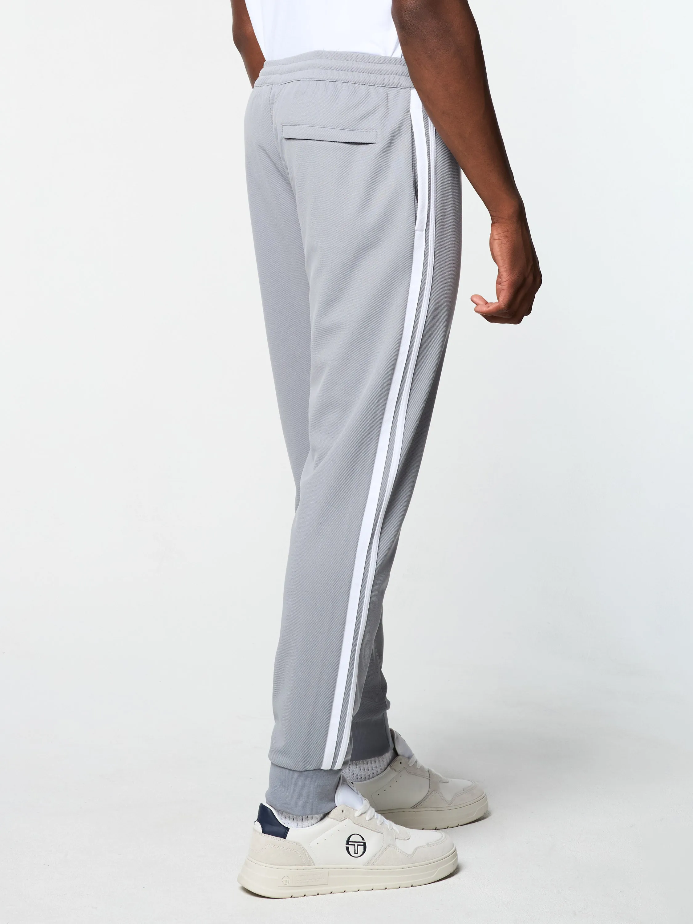 Damarindo Track Pant- Sleet/ White