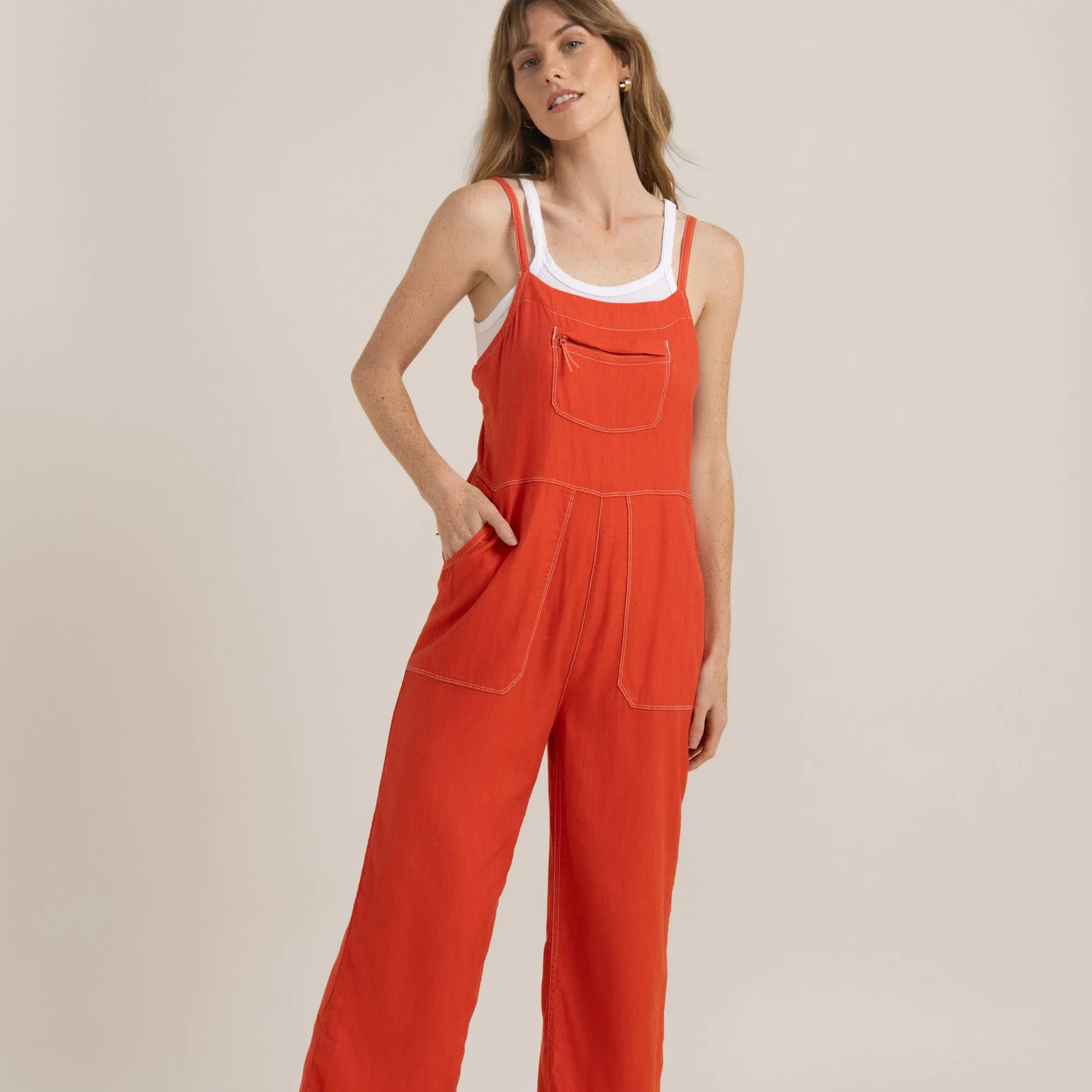 Daytrip Overall Jumpsuit - Spritz