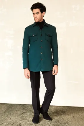 Deep Green Shacket