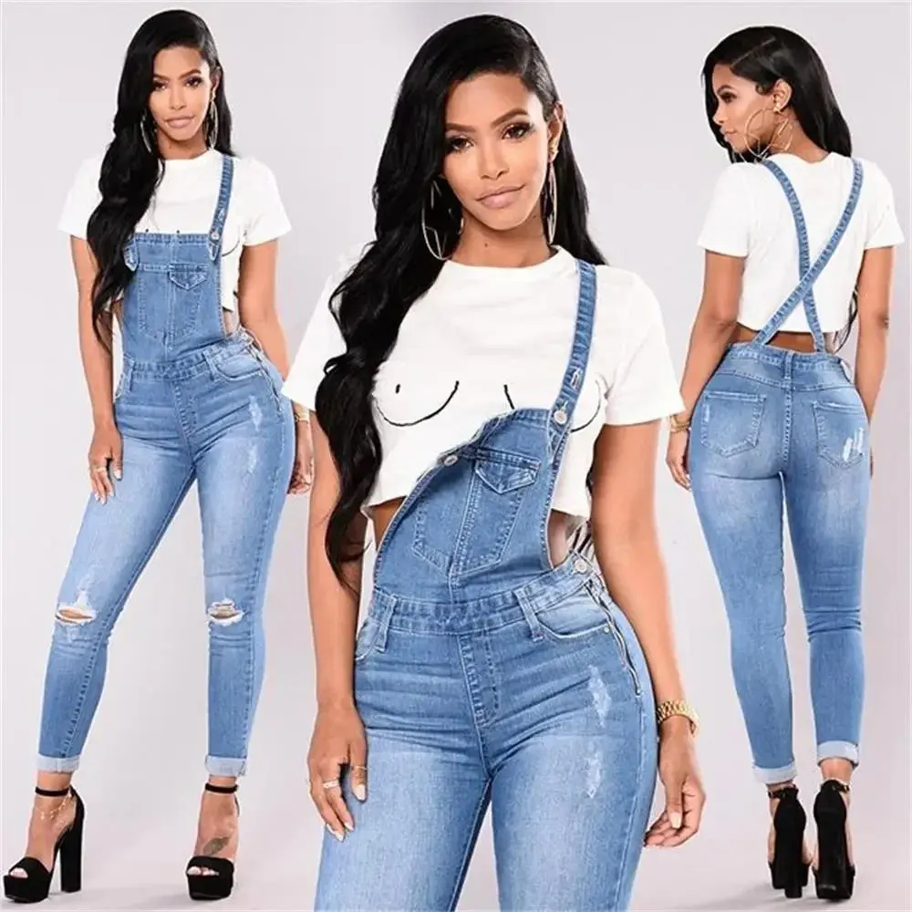 Denim Overall Jumpsuits