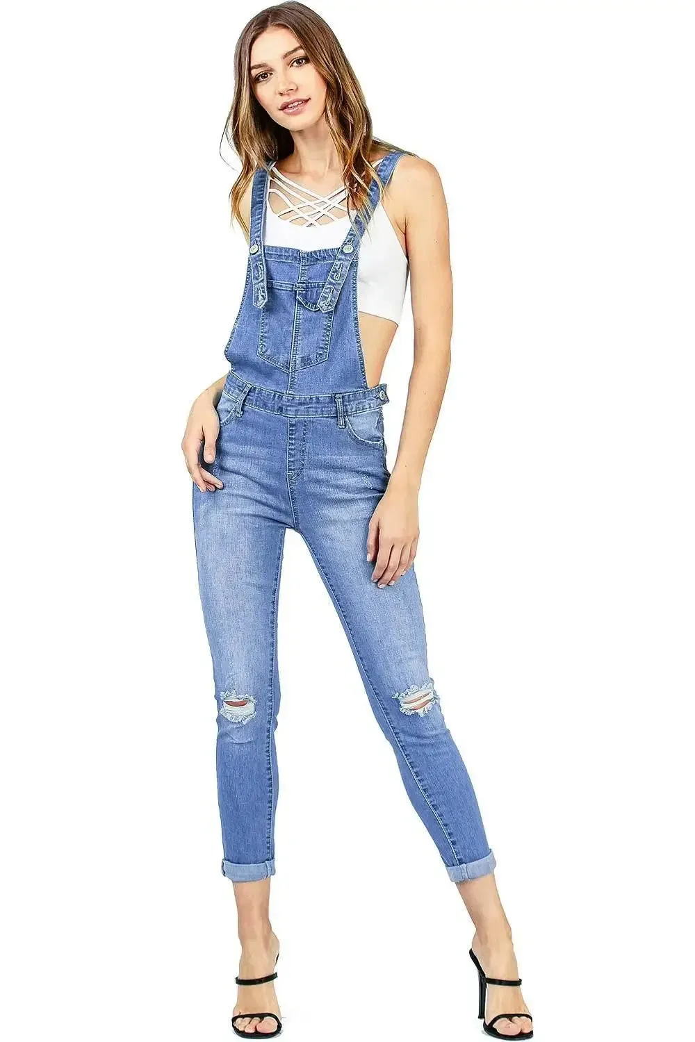 Denim Overall Jumpsuits