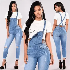 Denim Overall Jumpsuits