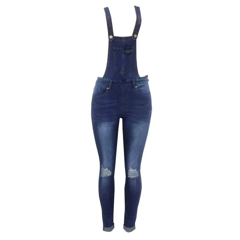 Denim Overall Jumpsuits