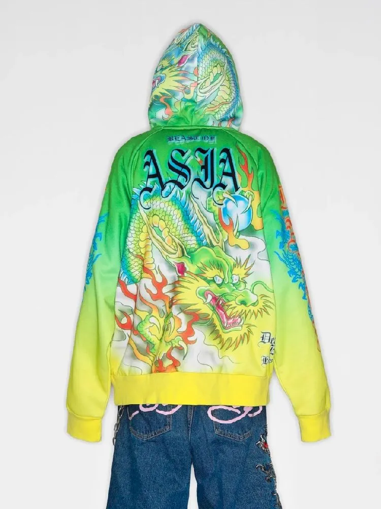 Dragon Millennium Y2K Hooded Zipper Jacket【s0000010271】