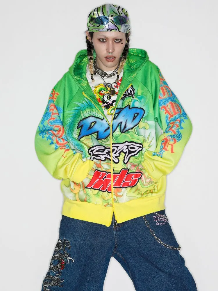 Dragon Millennium Y2K Hooded Zipper Jacket【s0000010271】