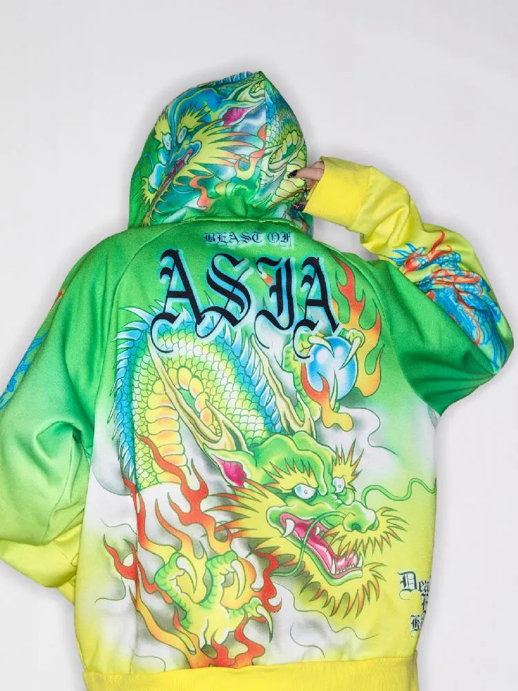 Dragon Millennium Y2K Hooded Zipper Jacket【s0000010271】